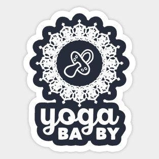 Yoga baby (white) Sticker